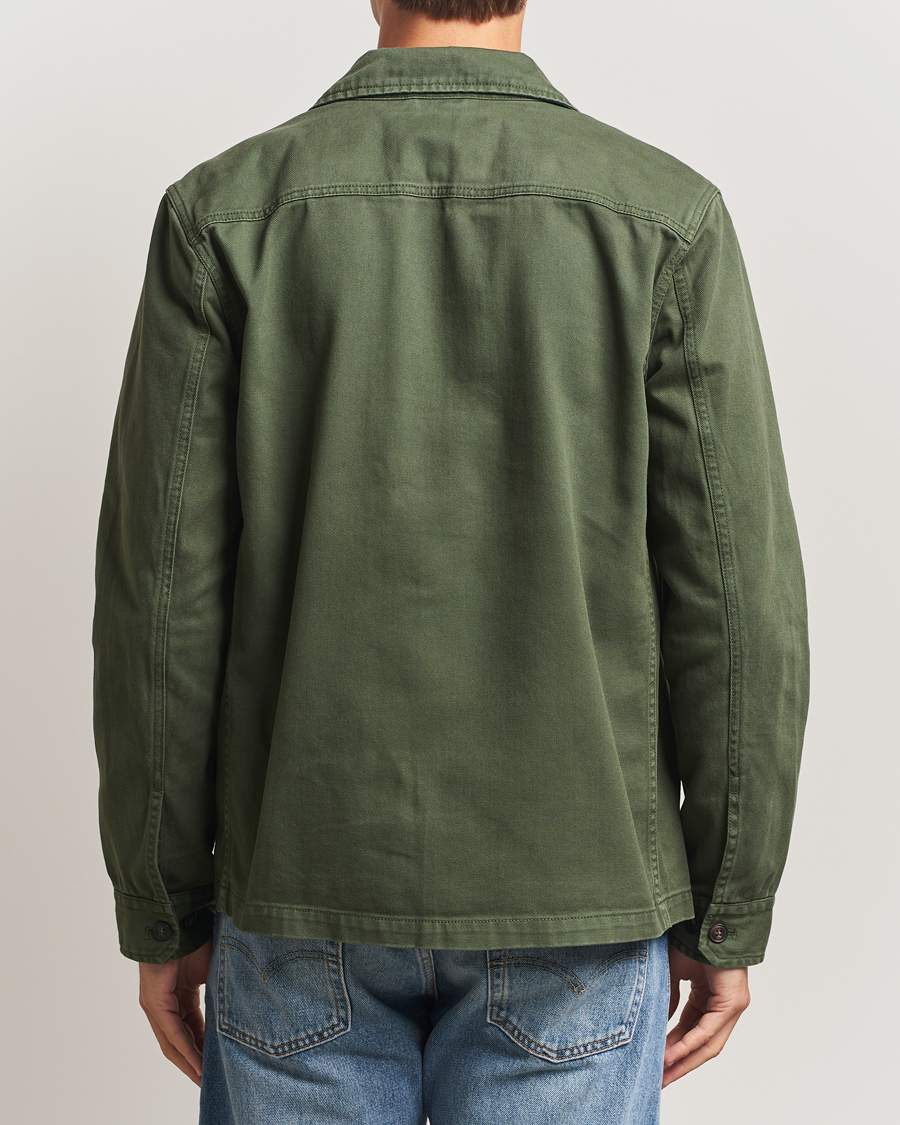 Homme | Chemises | Morris | Alain Twill Shirt Jacket Olive