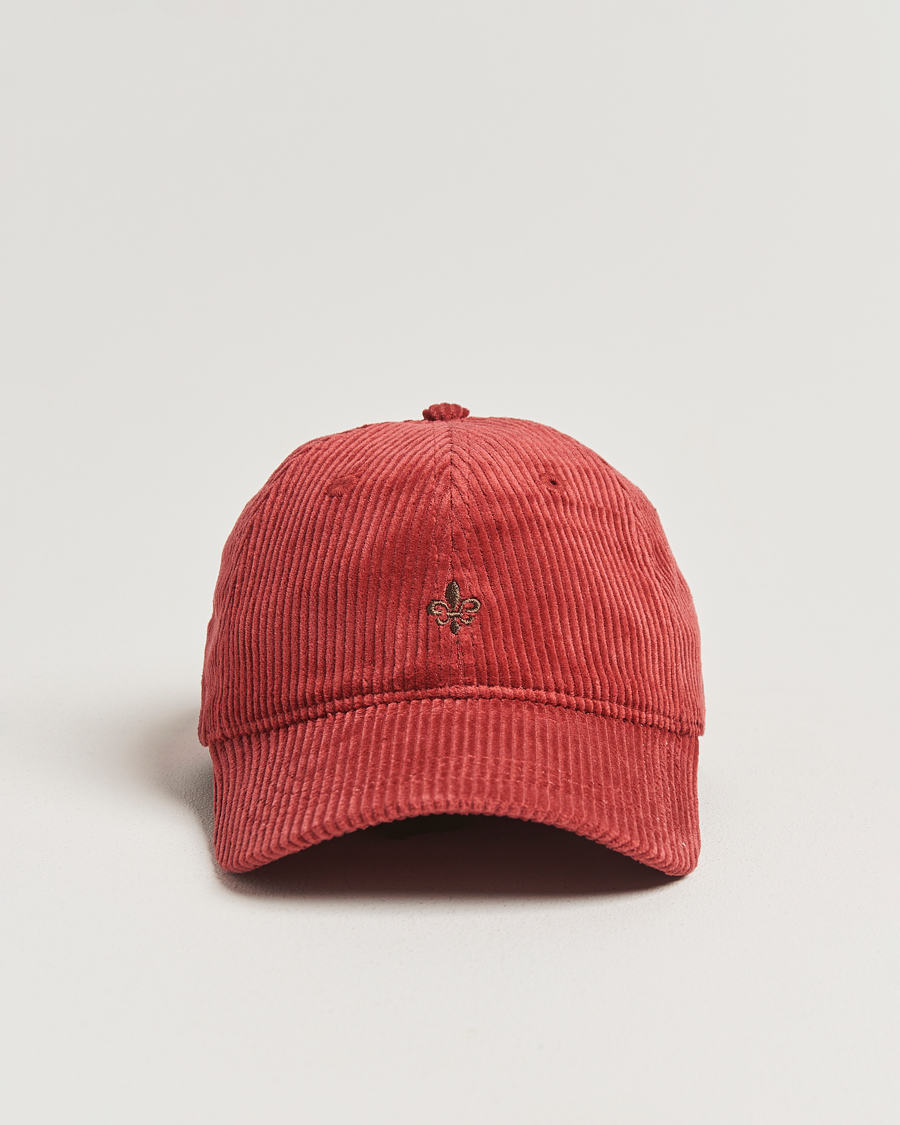 Homme | Morris Lily Corduroy Cap Red | Morris | Lily Corduroy Cap Red