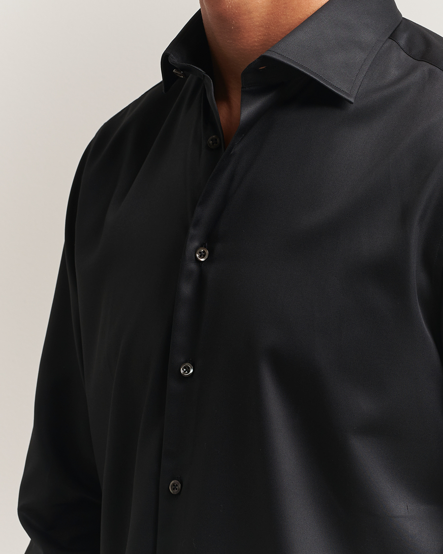 Homme | Chemises | Stenströms | Regular Fit Shirt Black