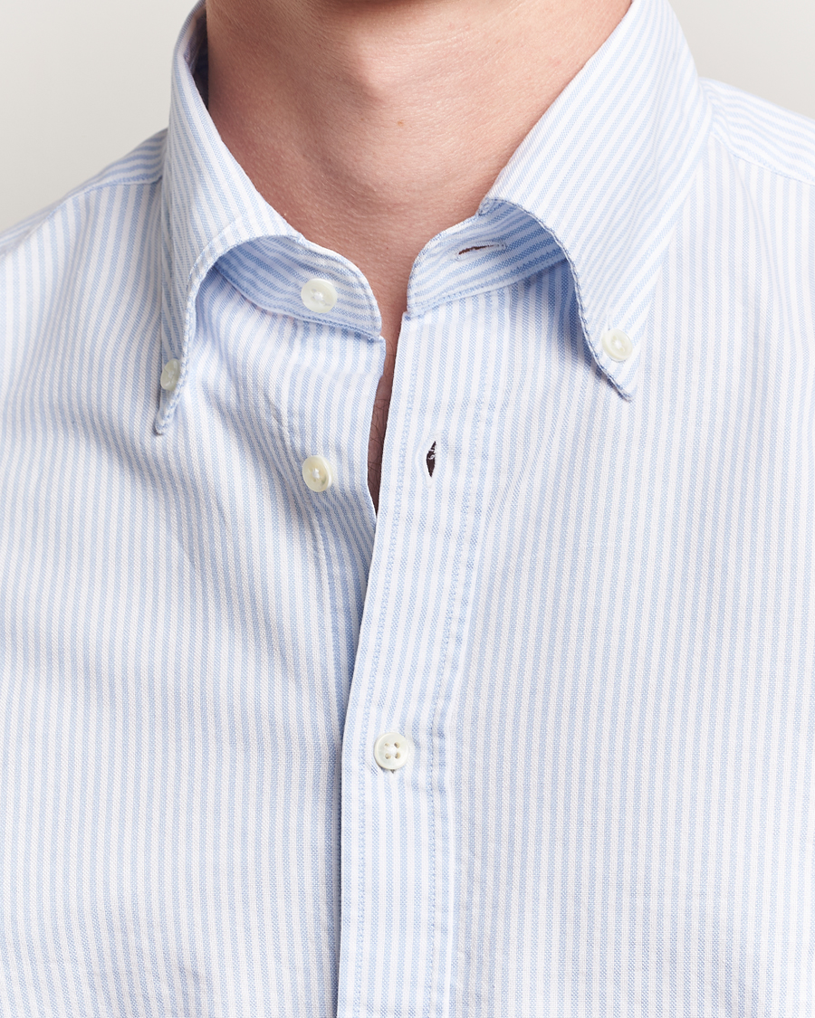 Homme | Chemises | Stenströms | Regular Fit Oxford Shirt Blue/White