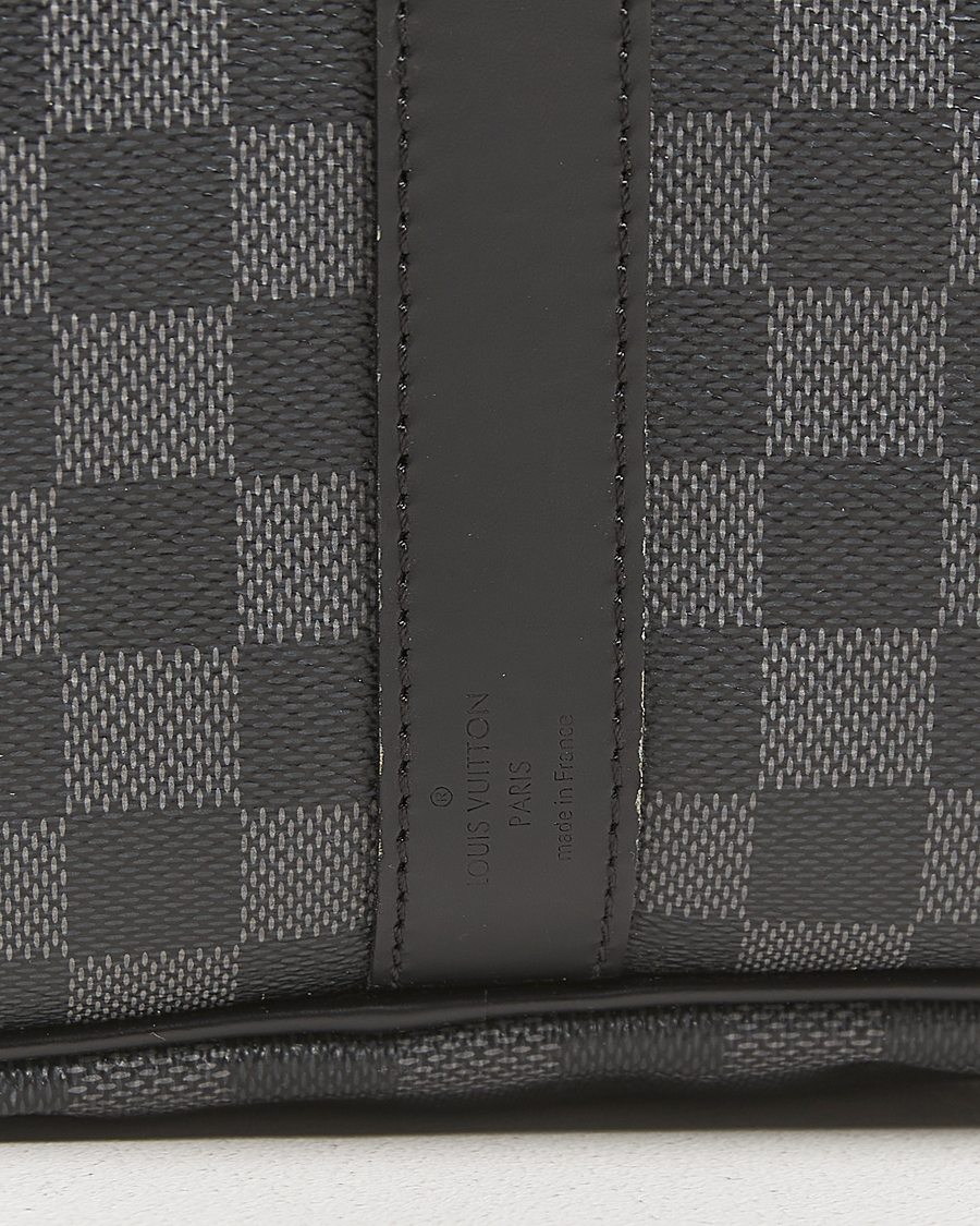 Homme | Louis Vuitton Pre-Owned Keepall Bandoulière 55 Damier Graphite | Louis Vuitton Pre-Owned | Keepall Bandoulière 55 Damier Graphite