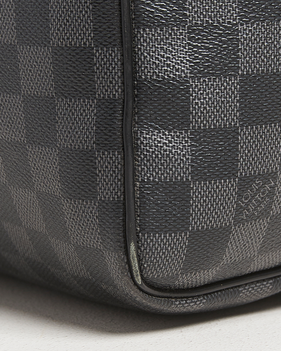 Homme | Louis Vuitton Pre-Owned Keepall Bandoulière 55 Damier Graphite | Louis Vuitton Pre-Owned | Keepall Bandoulière 55 Damier Graphite