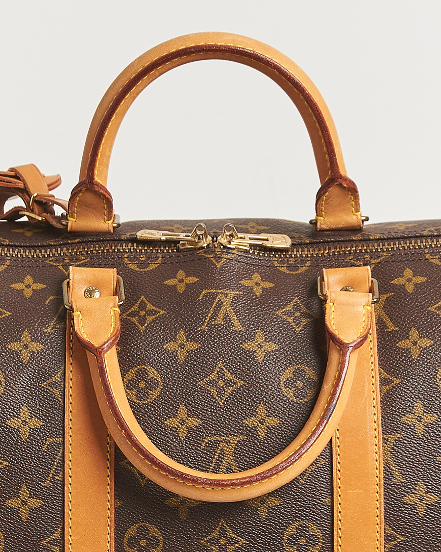 Homme | Louis Vuitton Pre-Owned Keepall Bandoulière 55 Monogram | Louis Vuitton Pre-Owned | Keepall Bandoulière 55 Monogram