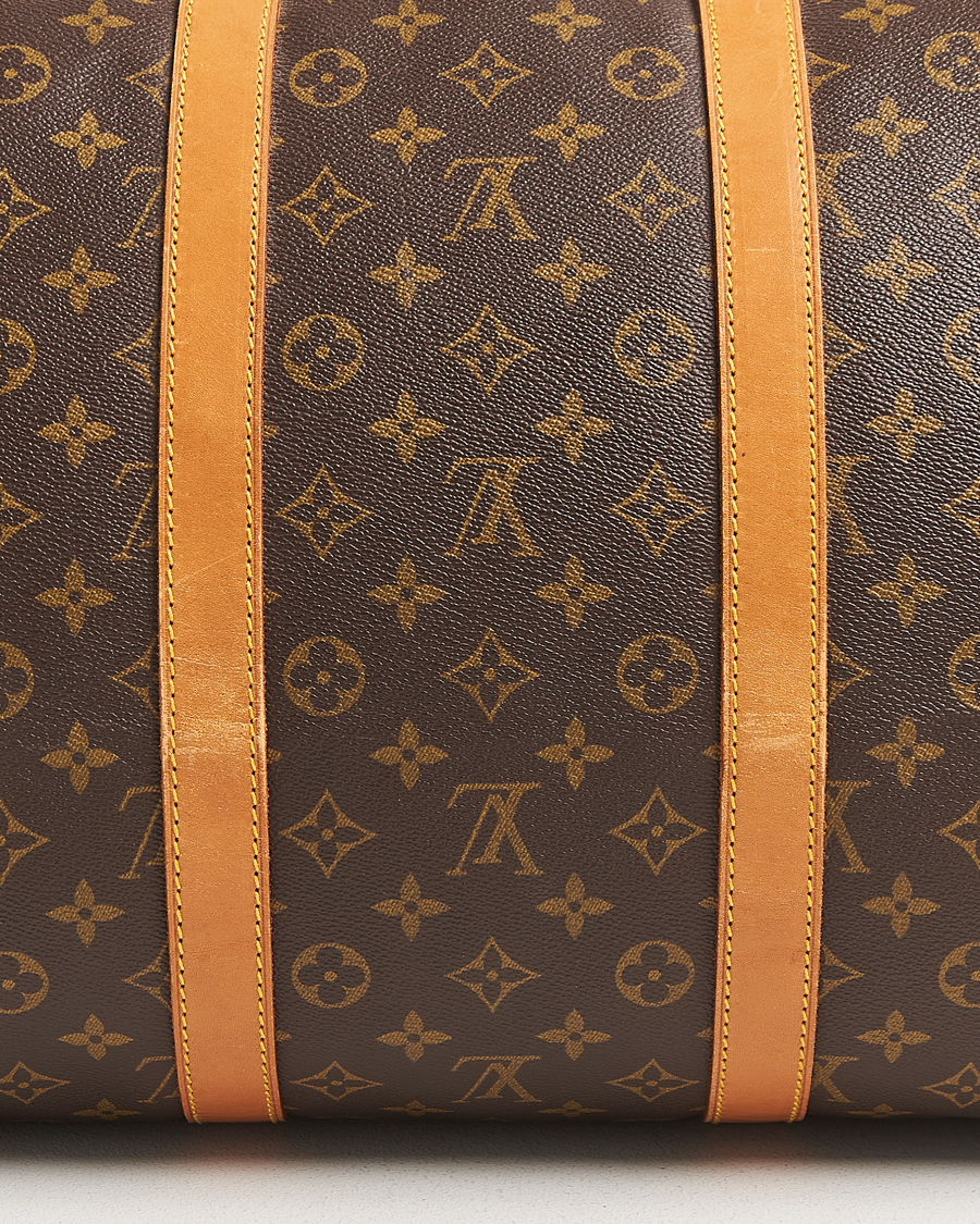 Homme | Louis Vuitton Pre-Owned Keepall Bandoulière 55 Monogram | Louis Vuitton Pre-Owned | Keepall Bandoulière 55 Monogram