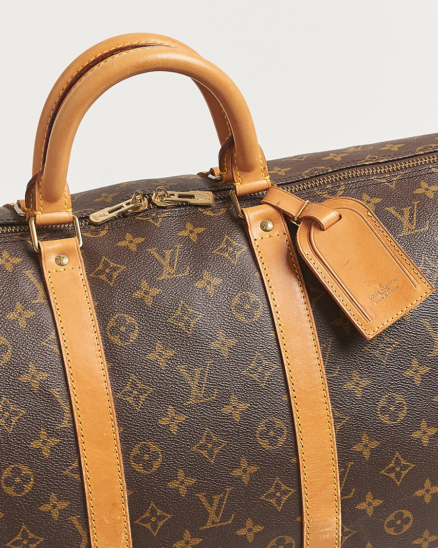 Homme | Louis Vuitton Pre-Owned Keepall Bandoulière 55 Monogram | Louis Vuitton Pre-Owned | Keepall Bandoulière 55 Monogram