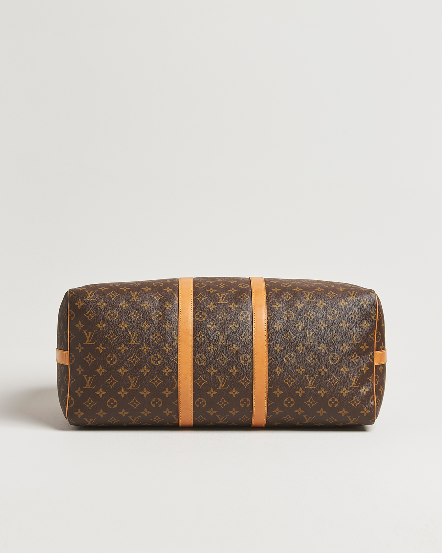 Homme | Louis Vuitton Pre-Owned Keepall Bandoulière 55 Monogram | Louis Vuitton Pre-Owned | Keepall Bandoulière 55 Monogram