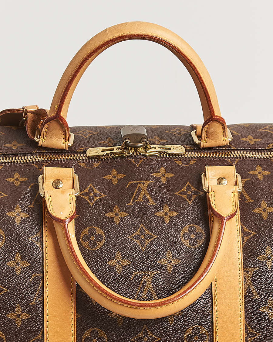 Homme | Louis Vuitton Pre-Owned Keepall Bandoulière 55 Monogram | Louis Vuitton Pre-Owned | Keepall Bandoulière 55 Monogram