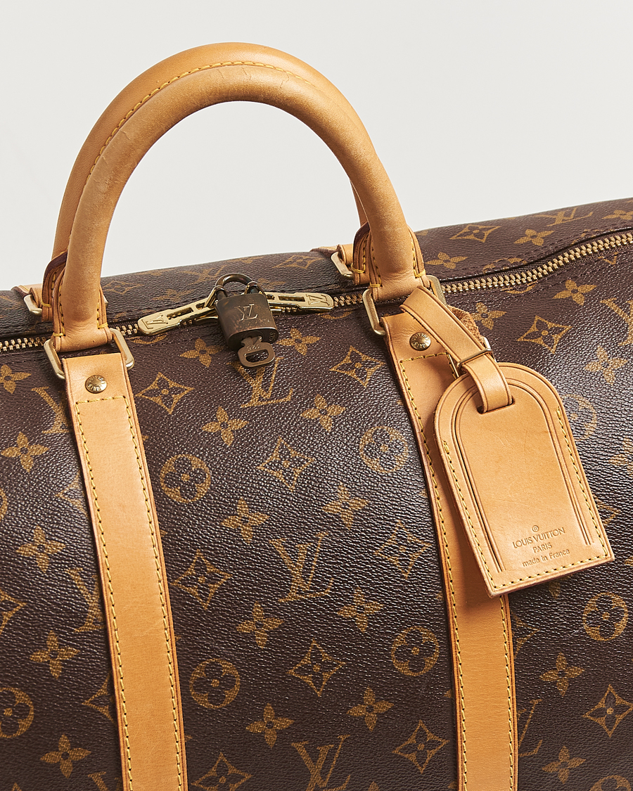 Homme | Louis Vuitton Pre-Owned Keepall Bandoulière 55 Monogram | Louis Vuitton Pre-Owned | Keepall Bandoulière 55 Monogram