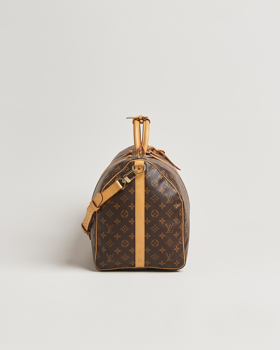 Homme | Louis Vuitton Pre-Owned Keepall Bandoulière 55 Monogram | Louis Vuitton Pre-Owned | Keepall Bandoulière 55 Monogram