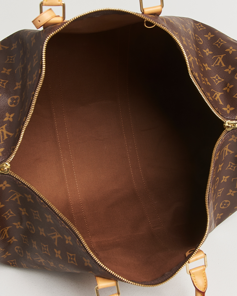 Homme | Louis Vuitton Pre-Owned Keepall Bandoulière 55 Monogram | Louis Vuitton Pre-Owned | Keepall Bandoulière 55 Monogram