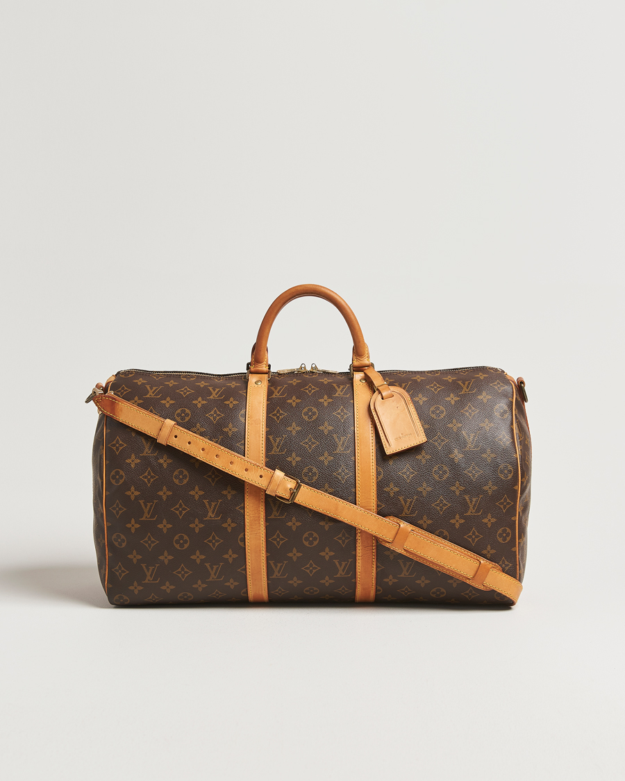 Homme | Louis Vuitton Pre-Owned Keepall Bandoulière 50 Monogram | Louis Vuitton Pre-Owned | Keepall Bandoulière 50 Monogram