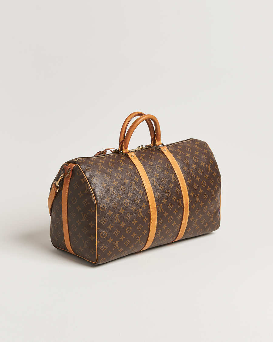 Homme | Louis Vuitton Pre-Owned Keepall Bandoulière 50 Monogram | Louis Vuitton Pre-Owned | Keepall Bandoulière 50 Monogram