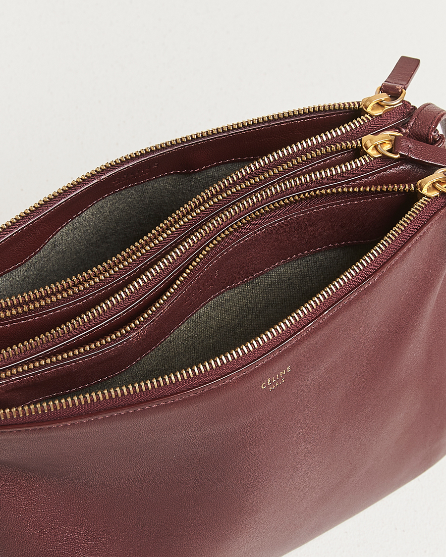 Homme | Celine Pre-Owned Trio Bag Medium Bordeaux | Celine Pre-Owned | Trio Bag Medium Bordeaux