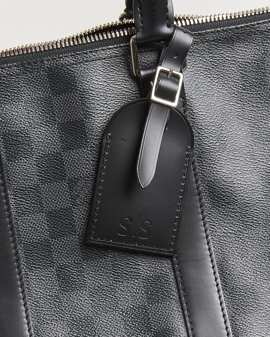 Homme | Louis Vuitton Pre-Owned Keepall Bandoulière 45 Damier Graphite | Louis Vuitton Pre-Owned | Keepall Bandoulière 45 Damier Graphite