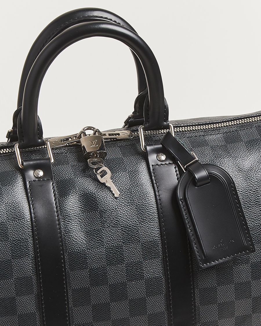 Homme | Louis Vuitton Pre-Owned Keepall Bandoulière 45 Damier Graphite | Louis Vuitton Pre-Owned | Keepall Bandoulière 45 Damier Graphite