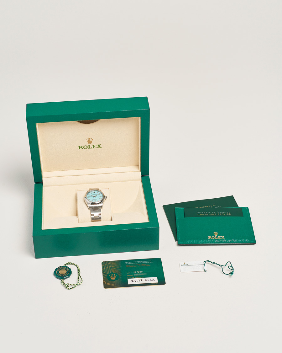 Homme | Rolex Pre-Owned Oyster Perpetual 31 Turquoise | Rolex Pre-Owned | Oyster Perpetual 31 Turquoise