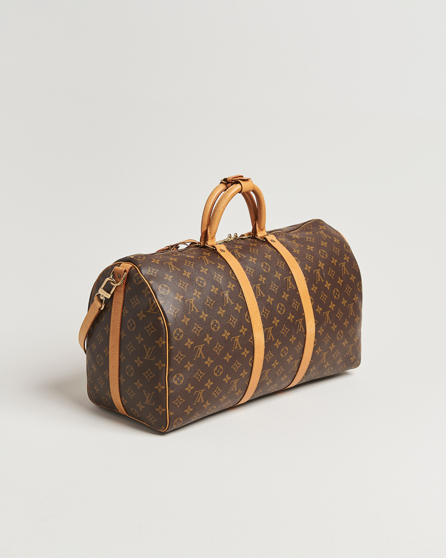 Homme | Louis Vuitton Pre-Owned Keepall Bandoulière 50 Monogram | Louis Vuitton Pre-Owned | Keepall Bandoulière 50 Monogram