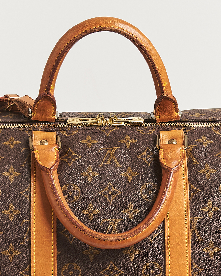 Homme | Louis Vuitton Pre-Owned Keepall Bandoulière 55 Monogram | Louis Vuitton Pre-Owned | Keepall Bandoulière 55 Monogram