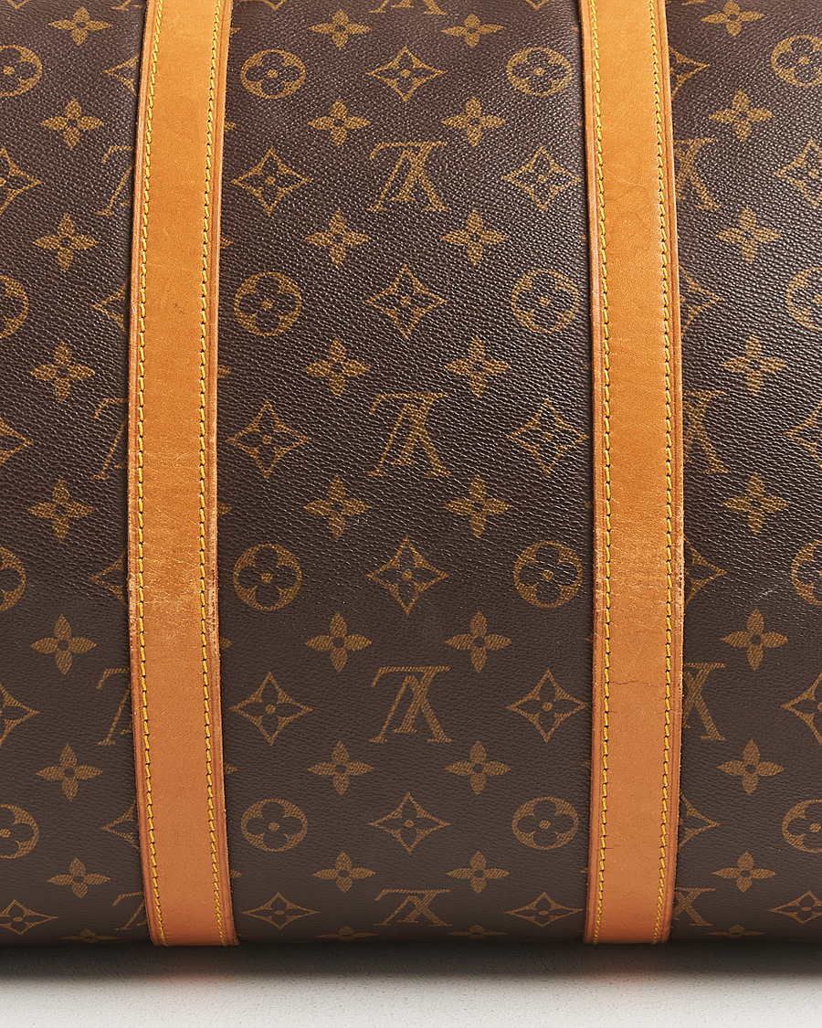 Homme | Louis Vuitton Pre-Owned Keepall Bandoulière 55 Monogram | Louis Vuitton Pre-Owned | Keepall Bandoulière 55 Monogram