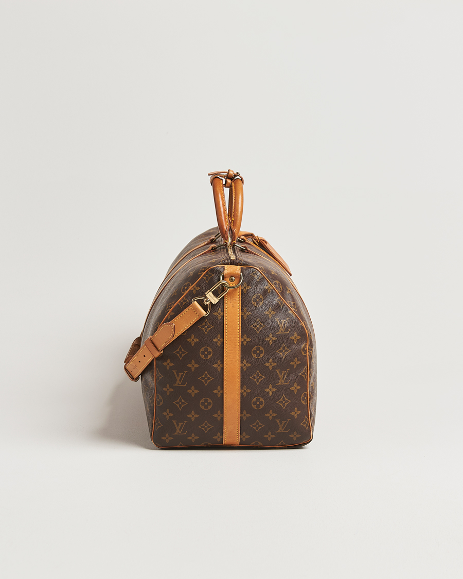 Homme | Louis Vuitton Pre-Owned Keepall Bandoulière 55 Monogram | Louis Vuitton Pre-Owned | Keepall Bandoulière 55 Monogram
