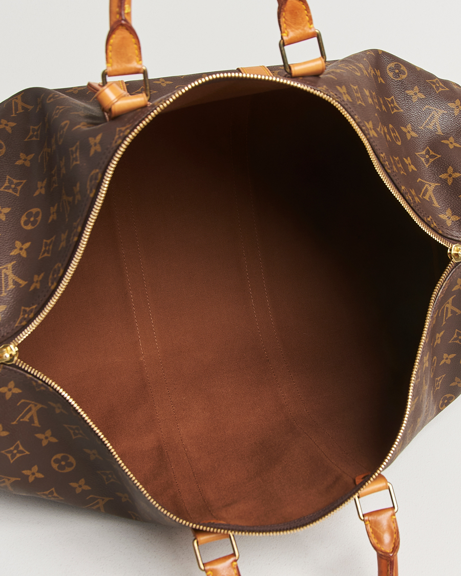 Homme | Louis Vuitton Pre-Owned Keepall Bandoulière 55 Monogram | Louis Vuitton Pre-Owned | Keepall Bandoulière 55 Monogram