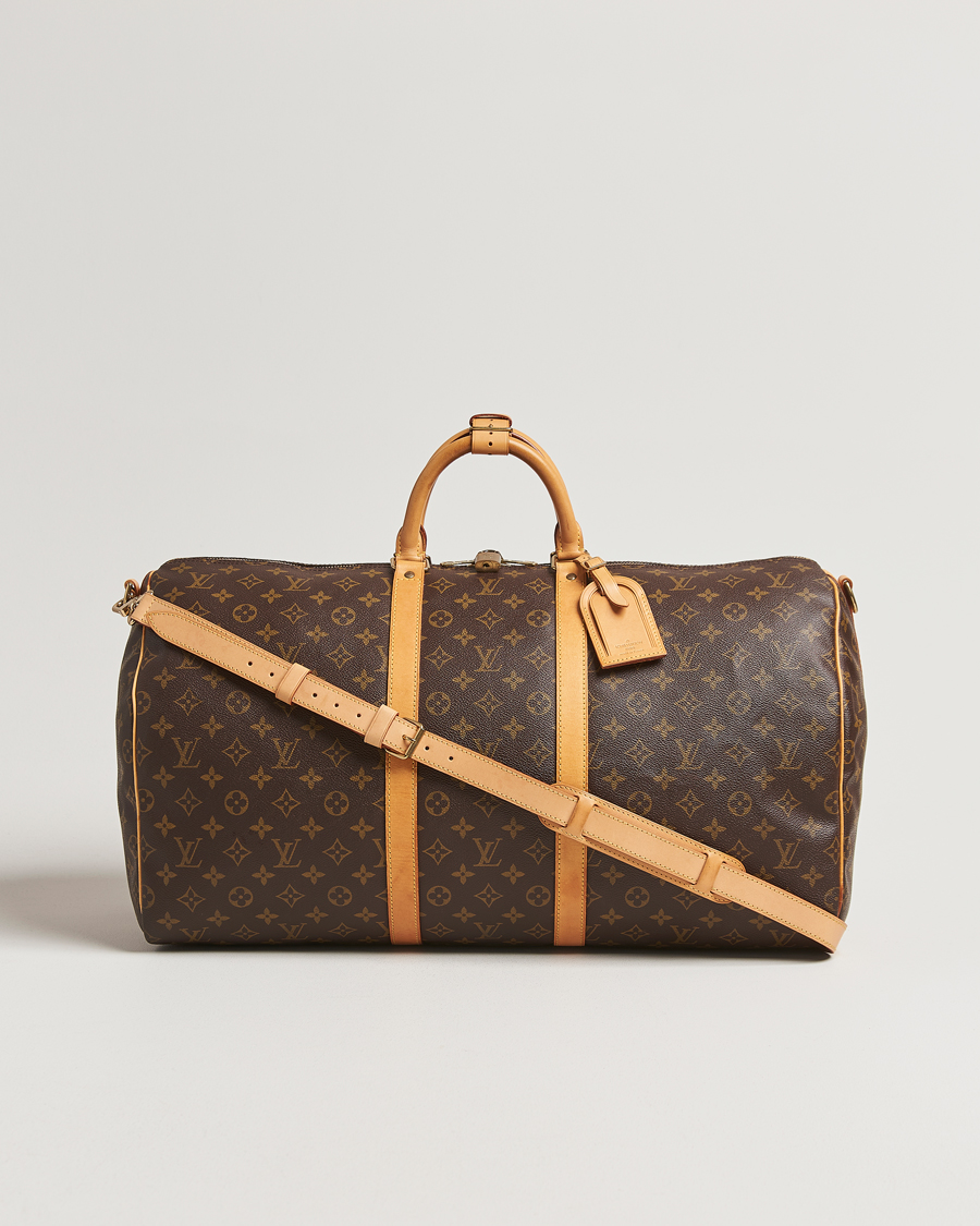 Homme | Louis Vuitton Pre-Owned Keepall Bandoulière 55 Monogram | Louis Vuitton Pre-Owned | Keepall Bandoulière 55 Monogram