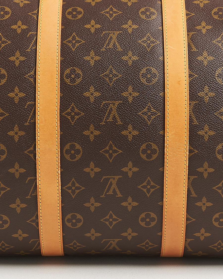 Homme | Louis Vuitton Pre-Owned Keepall Bandoulière 55 Monogram | Louis Vuitton Pre-Owned | Keepall Bandoulière 55 Monogram