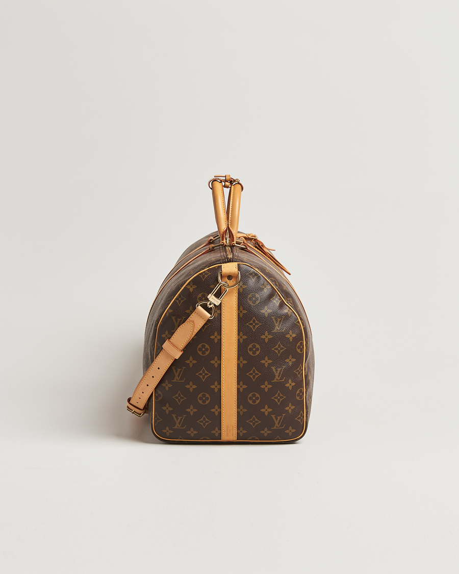 Homme | Louis Vuitton Pre-Owned Keepall Bandoulière 55 Monogram | Louis Vuitton Pre-Owned | Keepall Bandoulière 55 Monogram