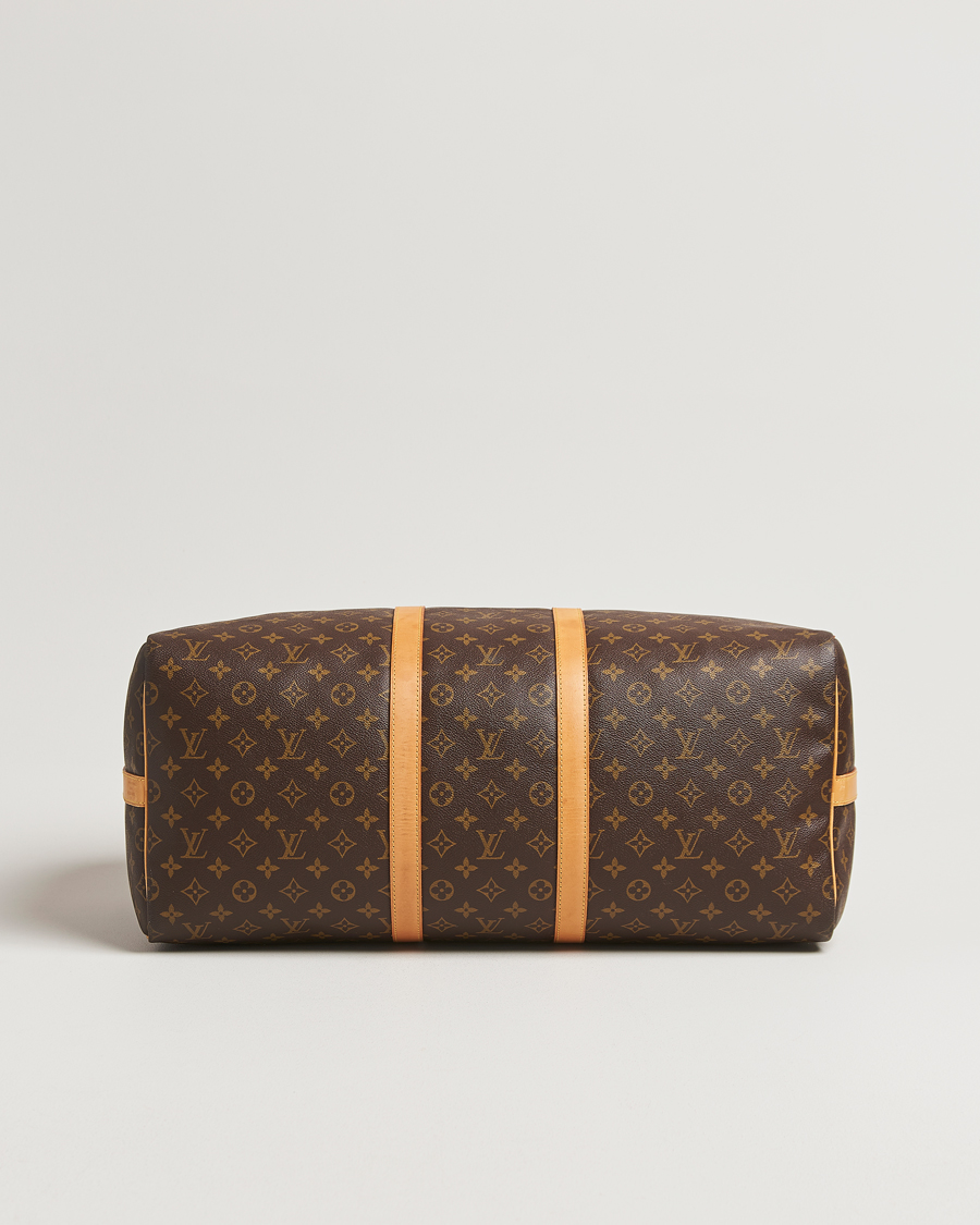 Homme | Louis Vuitton Pre-Owned Keepall Bandoulière 55 Monogram | Louis Vuitton Pre-Owned | Keepall Bandoulière 55 Monogram
