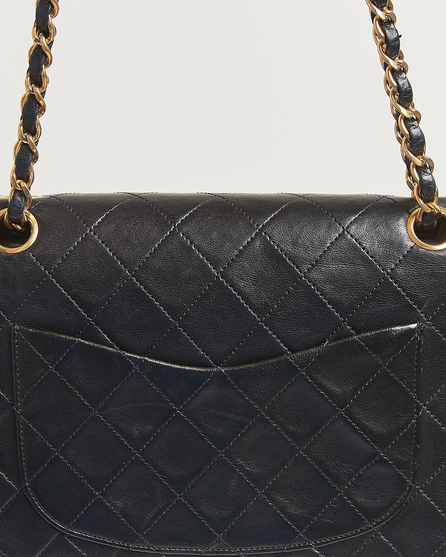 Homme | Chanel Pre-Owned Classic Double Flap Small Lambskin  Black | Chanel Pre-Owned | Classic Double Flap Small Lambskin  Black