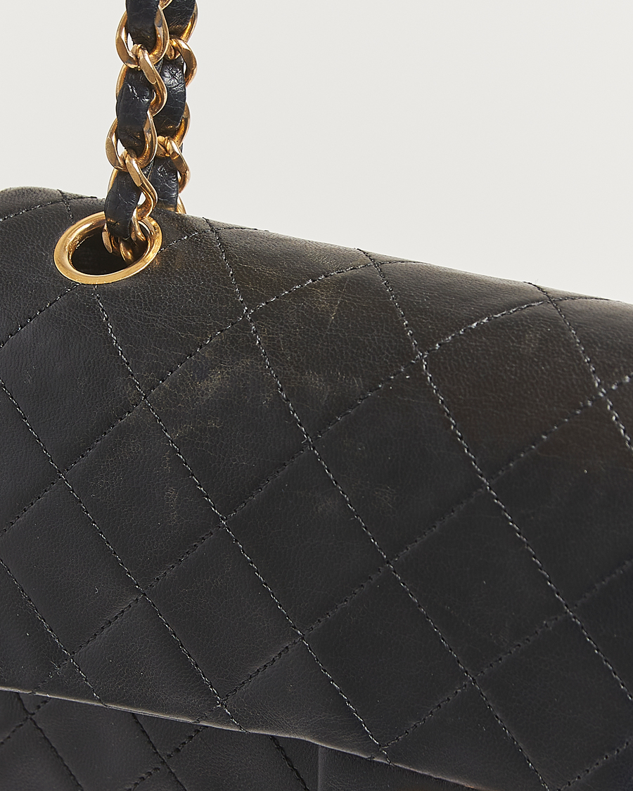 Homme | Chanel Pre-Owned Classic Double Flap Small Lambskin  Black | Chanel Pre-Owned | Classic Double Flap Small Lambskin  Black