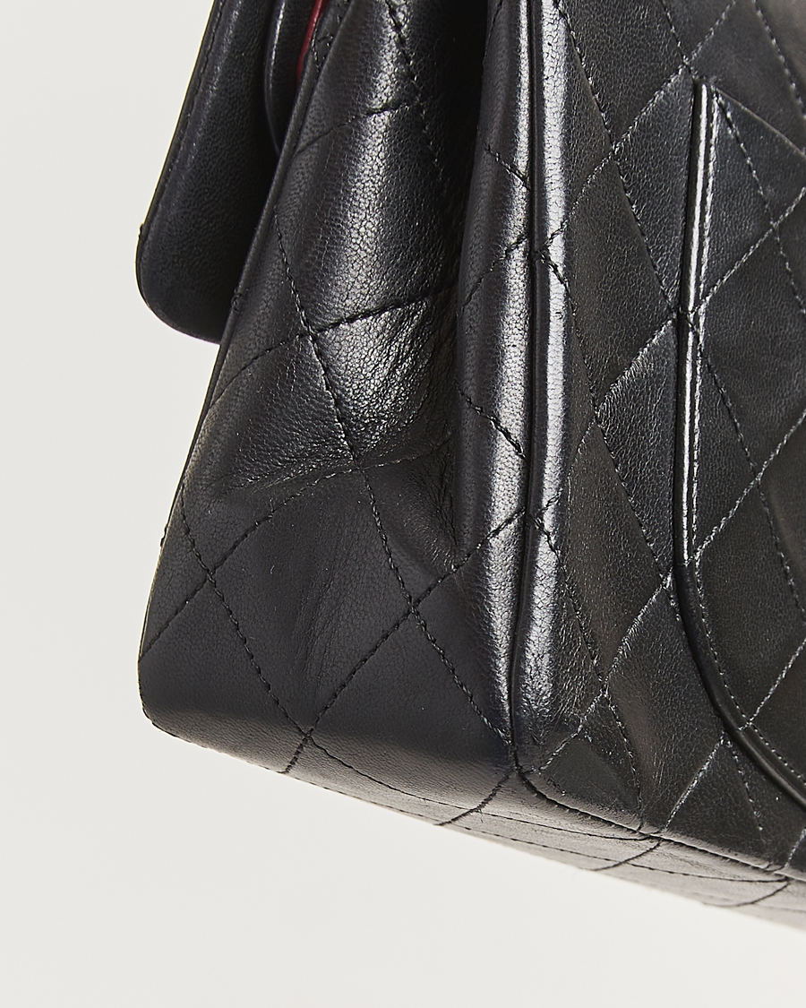 Homme | Chanel Pre-Owned Classic Double Flap Small Lambskin  Black | Chanel Pre-Owned | Classic Double Flap Small Lambskin  Black