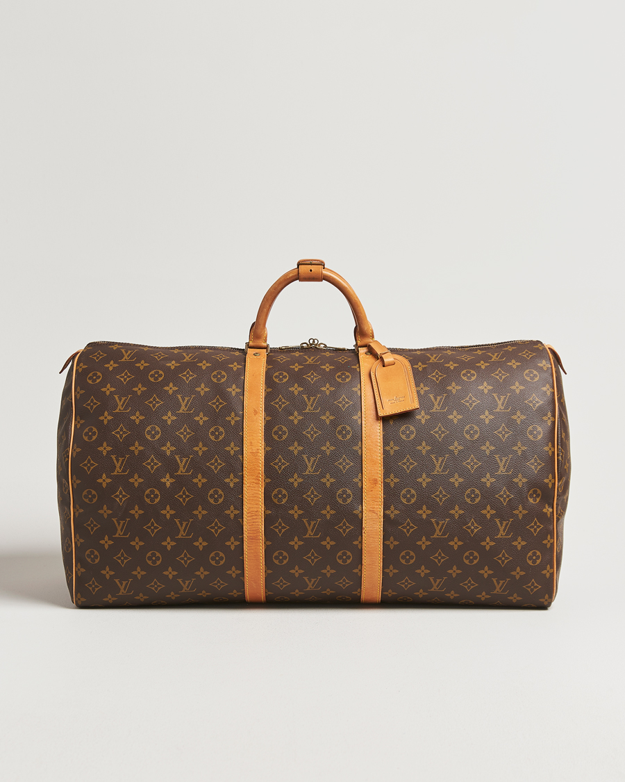 Homme | Louis Vuitton Pre-Owned Keepall Bandoulière 60 Monogram | Louis Vuitton Pre-Owned | Keepall Bandoulière 60 Monogram