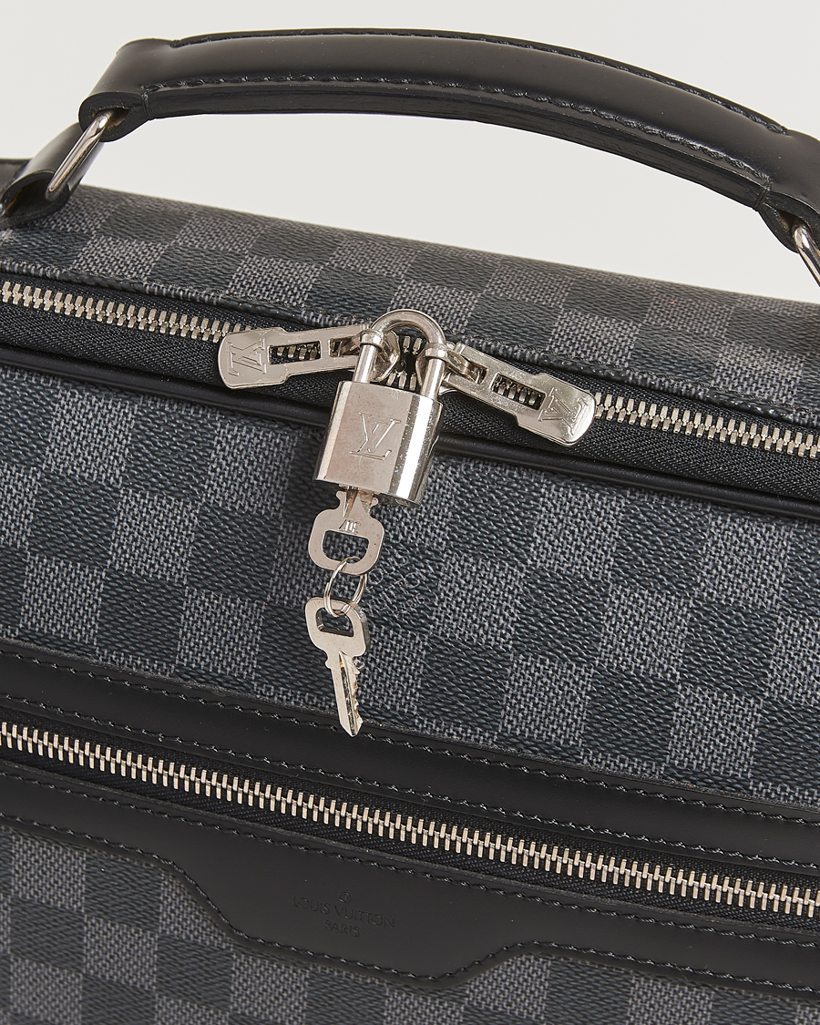 Homme | Louis Vuitton Pre-Owned Steve Briefcase Damier Graphite | Louis Vuitton Pre-Owned | Steve Briefcase Damier Graphite