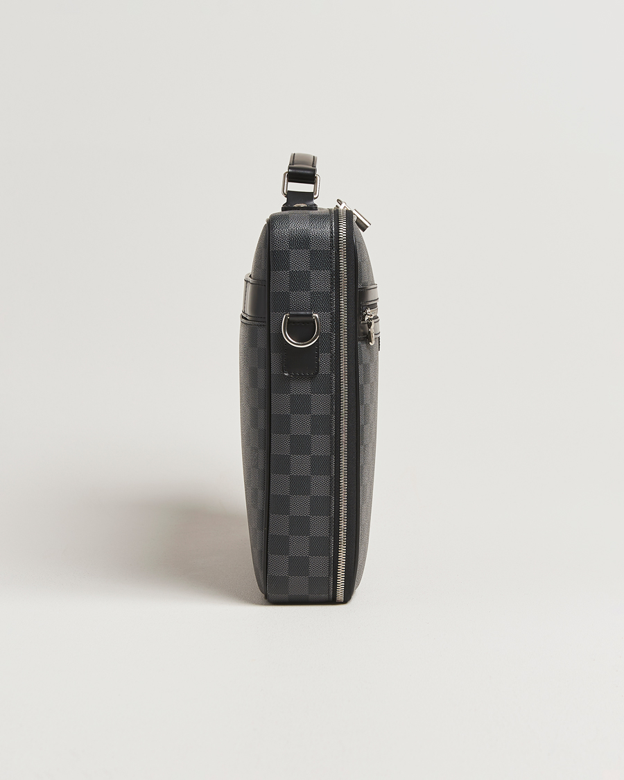 Homme | Louis Vuitton Pre-Owned Steve Briefcase Damier Graphite | Louis Vuitton Pre-Owned | Steve Briefcase Damier Graphite