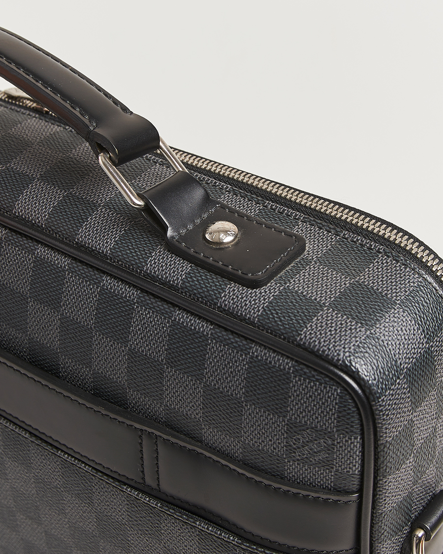 Homme | Louis Vuitton Pre-Owned Steve Briefcase Damier Graphite | Louis Vuitton Pre-Owned | Steve Briefcase Damier Graphite