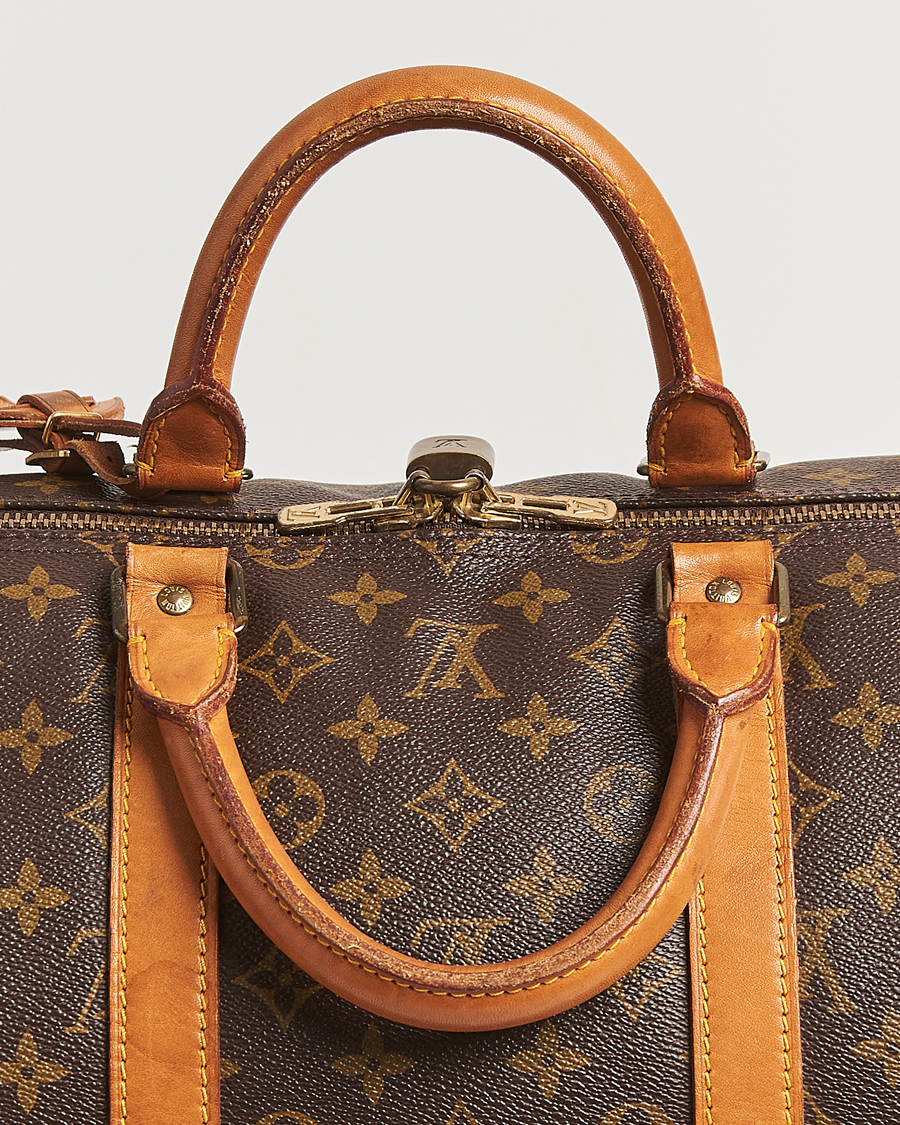 Homme | Louis Vuitton Pre-Owned Keepall Bandoulière 55 Monogram | Louis Vuitton Pre-Owned | Keepall Bandoulière 55 Monogram