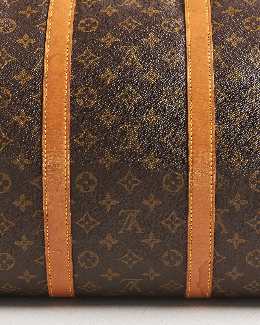 Homme | Louis Vuitton Pre-Owned Keepall Bandoulière 55 Monogram | Louis Vuitton Pre-Owned | Keepall Bandoulière 55 Monogram