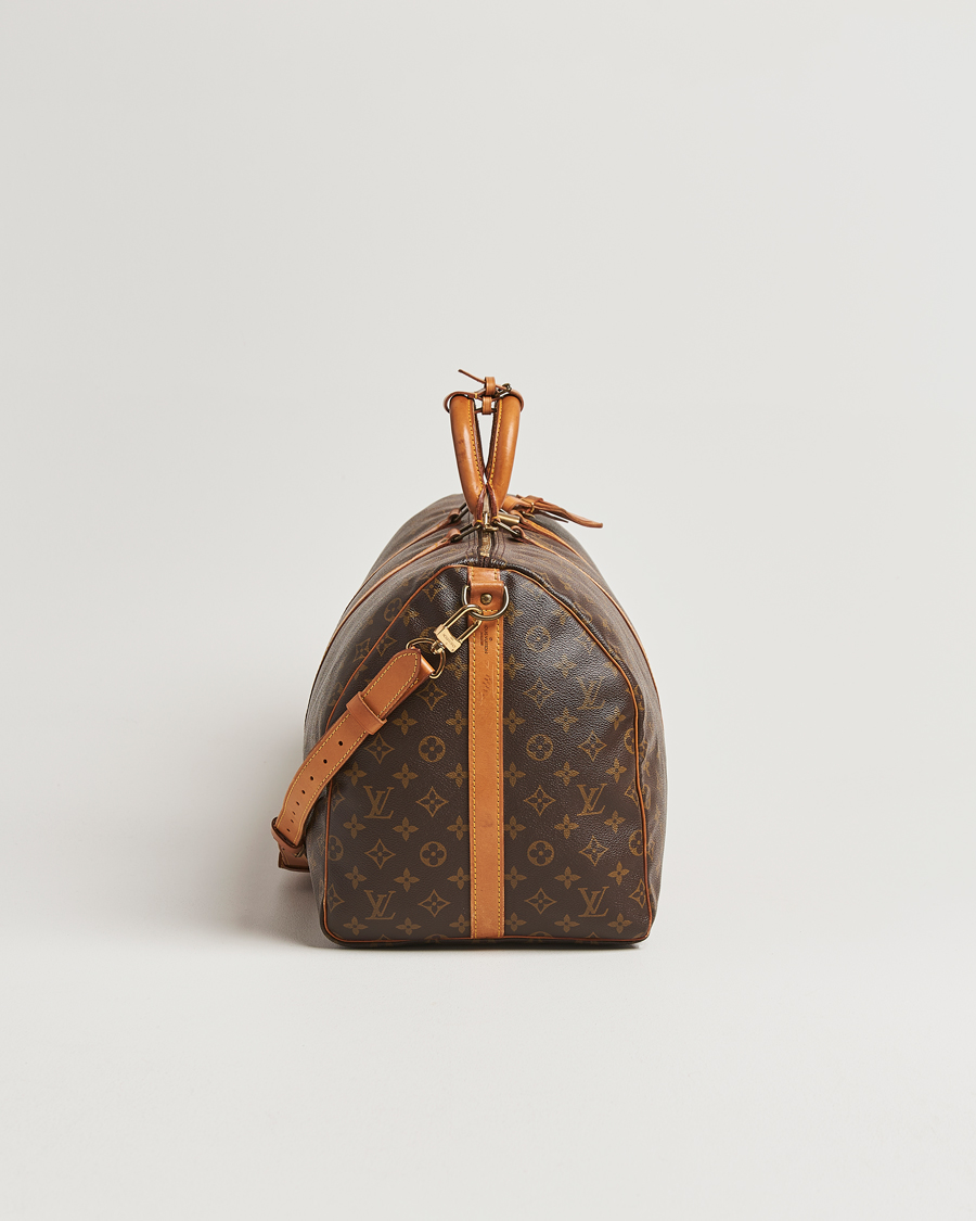 Homme | Louis Vuitton Pre-Owned Keepall Bandoulière 55 Monogram | Louis Vuitton Pre-Owned | Keepall Bandoulière 55 Monogram