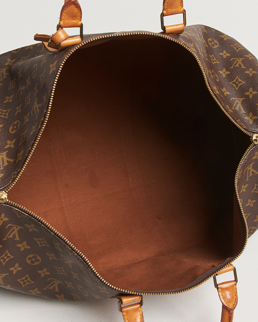 Homme | Louis Vuitton Pre-Owned Keepall Bandoulière 55 Monogram | Louis Vuitton Pre-Owned | Keepall Bandoulière 55 Monogram