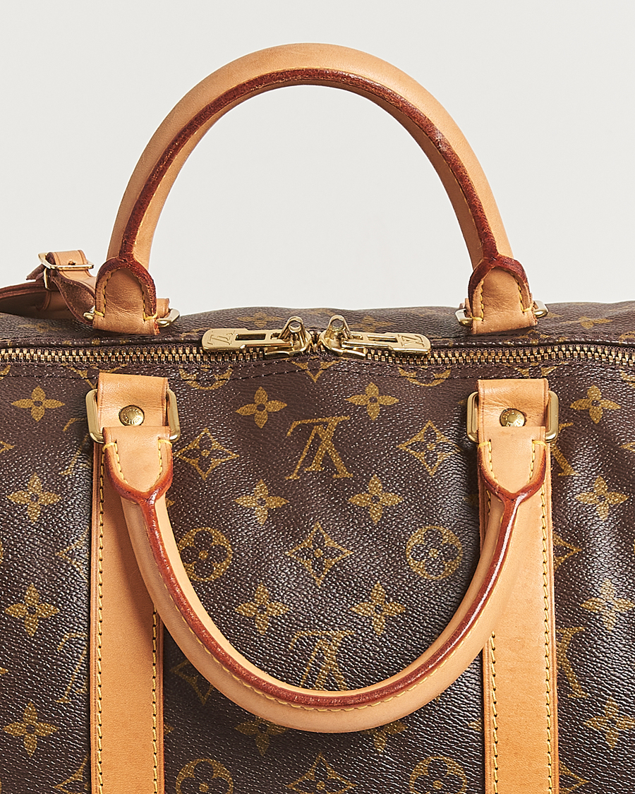 Homme | Louis Vuitton Pre-Owned Keepall Bandoulière 55 Monogram | Louis Vuitton Pre-Owned | Keepall Bandoulière 55 Monogram