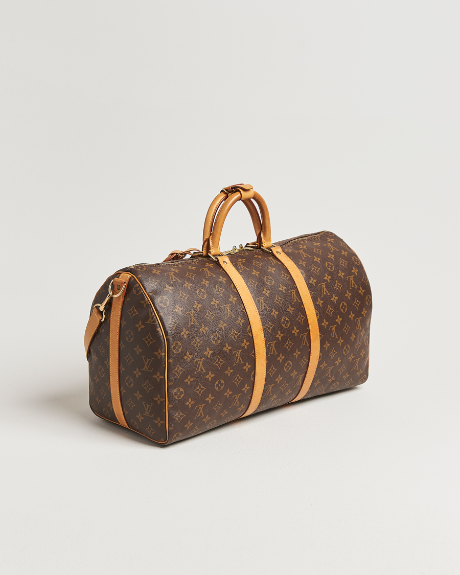 Homme | Louis Vuitton Pre-Owned Keepall Bandoulière 50 Monogram | Louis Vuitton Pre-Owned | Keepall Bandoulière 50 Monogram