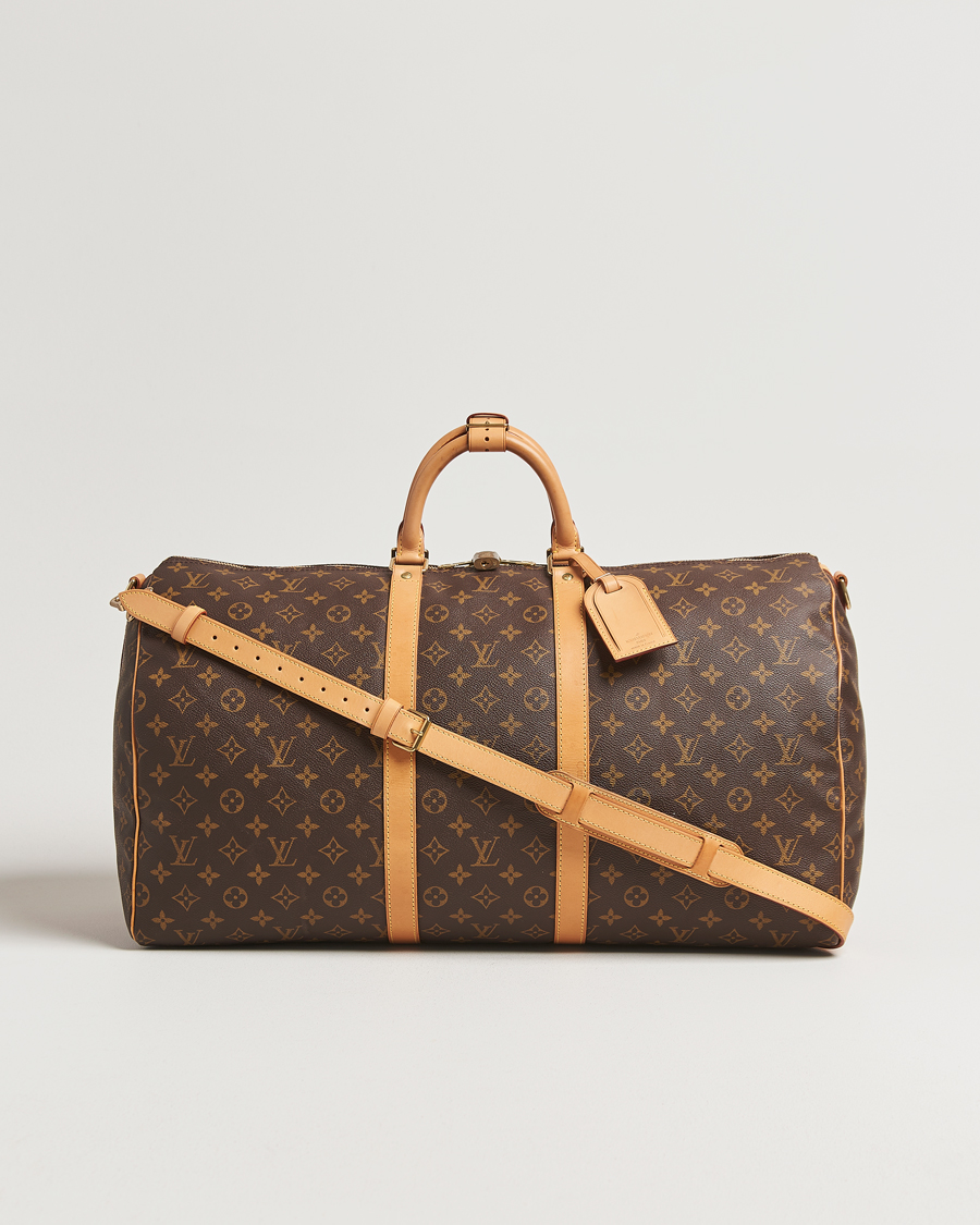 Homme | Louis Vuitton Pre-Owned Keepall Bandoulière 55 Monogram | Louis Vuitton Pre-Owned | Keepall Bandoulière 55 Monogram