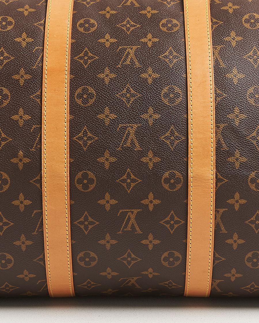 Homme | Louis Vuitton Pre-Owned Keepall Bandoulière 55 Monogram | Louis Vuitton Pre-Owned | Keepall Bandoulière 55 Monogram