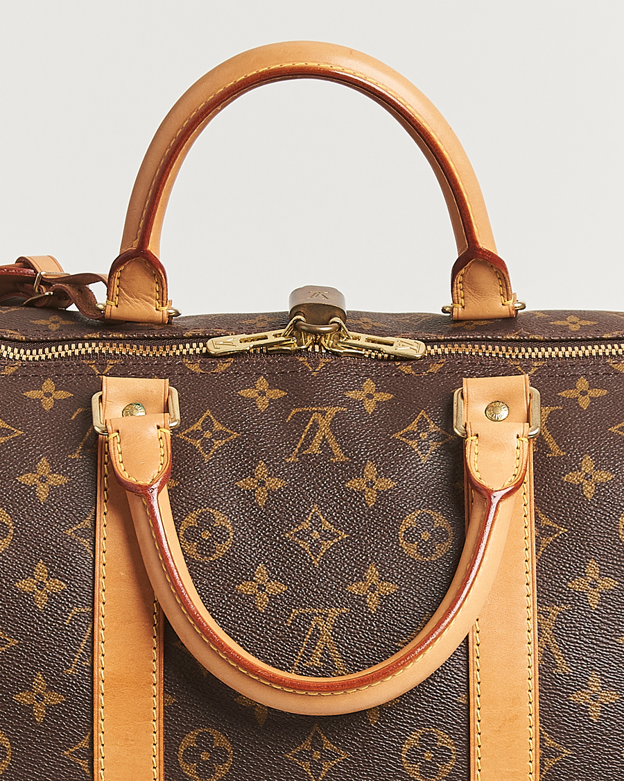Homme | Louis Vuitton Pre-Owned Keepall Bandoulière 55 Monogram | Louis Vuitton Pre-Owned | Keepall Bandoulière 55 Monogram