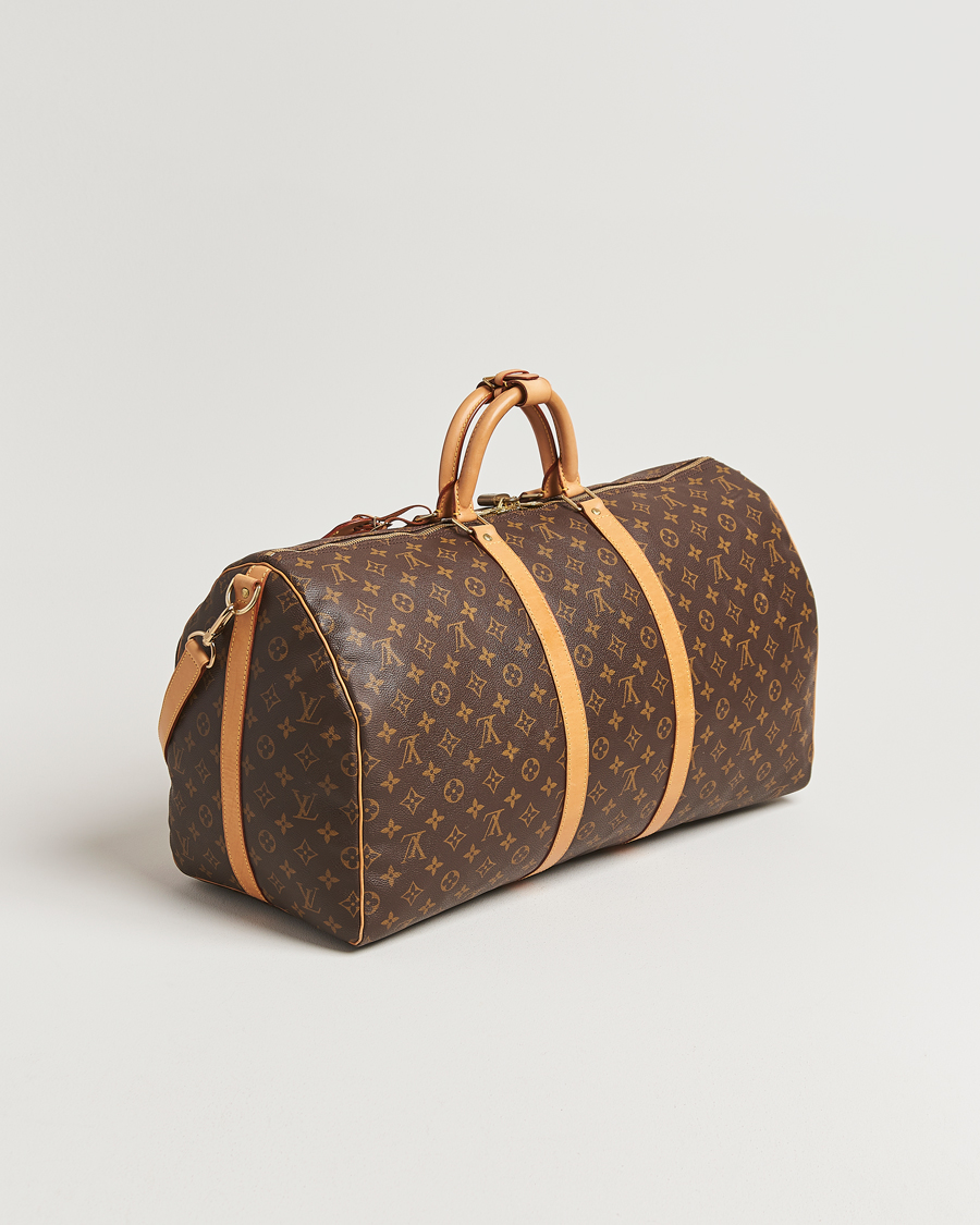 Homme | Louis Vuitton Pre-Owned Keepall Bandoulière 55 Monogram | Louis Vuitton Pre-Owned | Keepall Bandoulière 55 Monogram