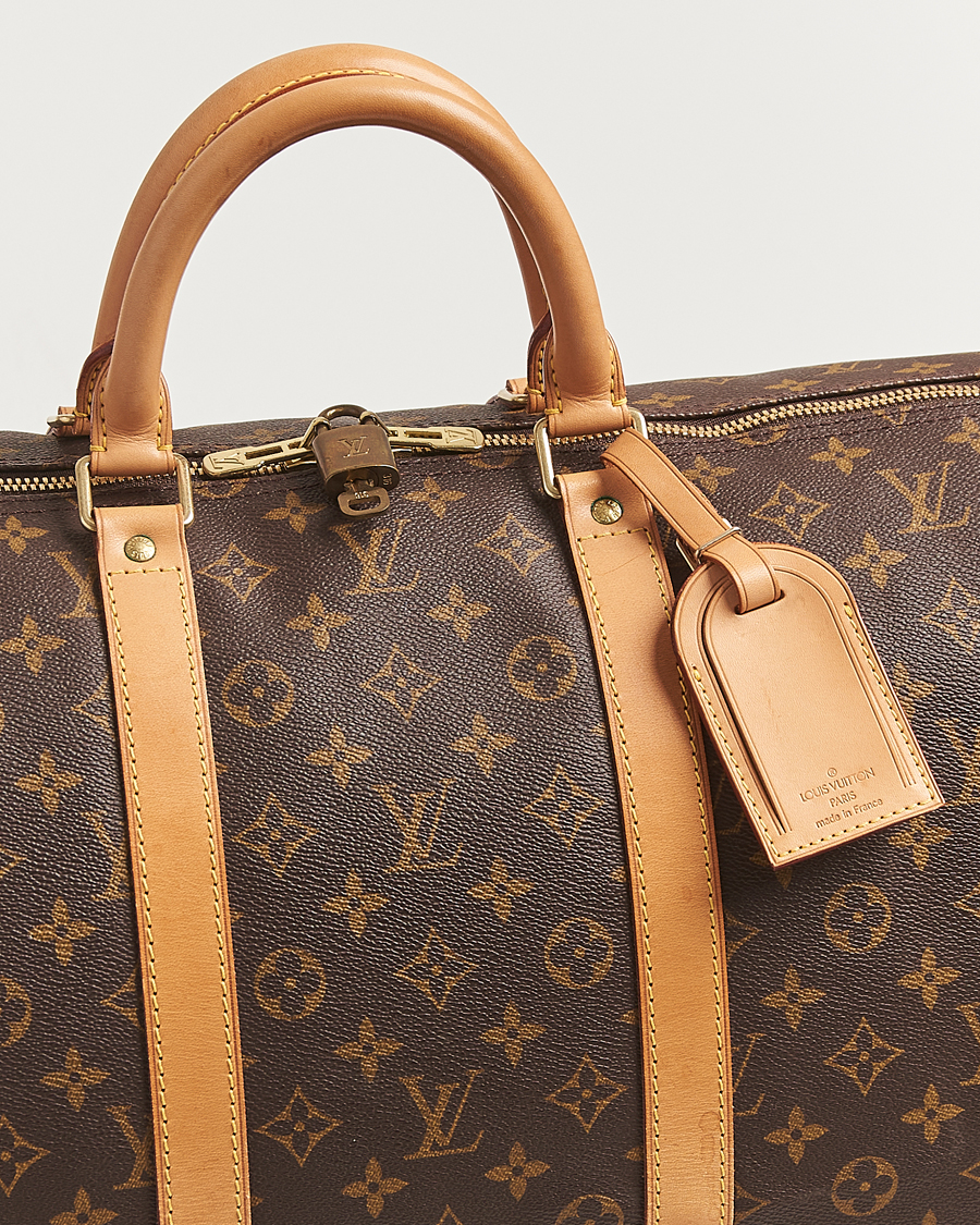 Homme | Louis Vuitton Pre-Owned Keepall Bandoulière 55 Monogram | Louis Vuitton Pre-Owned | Keepall Bandoulière 55 Monogram