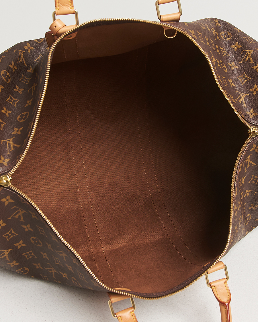 Homme | Louis Vuitton Pre-Owned Keepall Bandoulière 55 Monogram | Louis Vuitton Pre-Owned | Keepall Bandoulière 55 Monogram