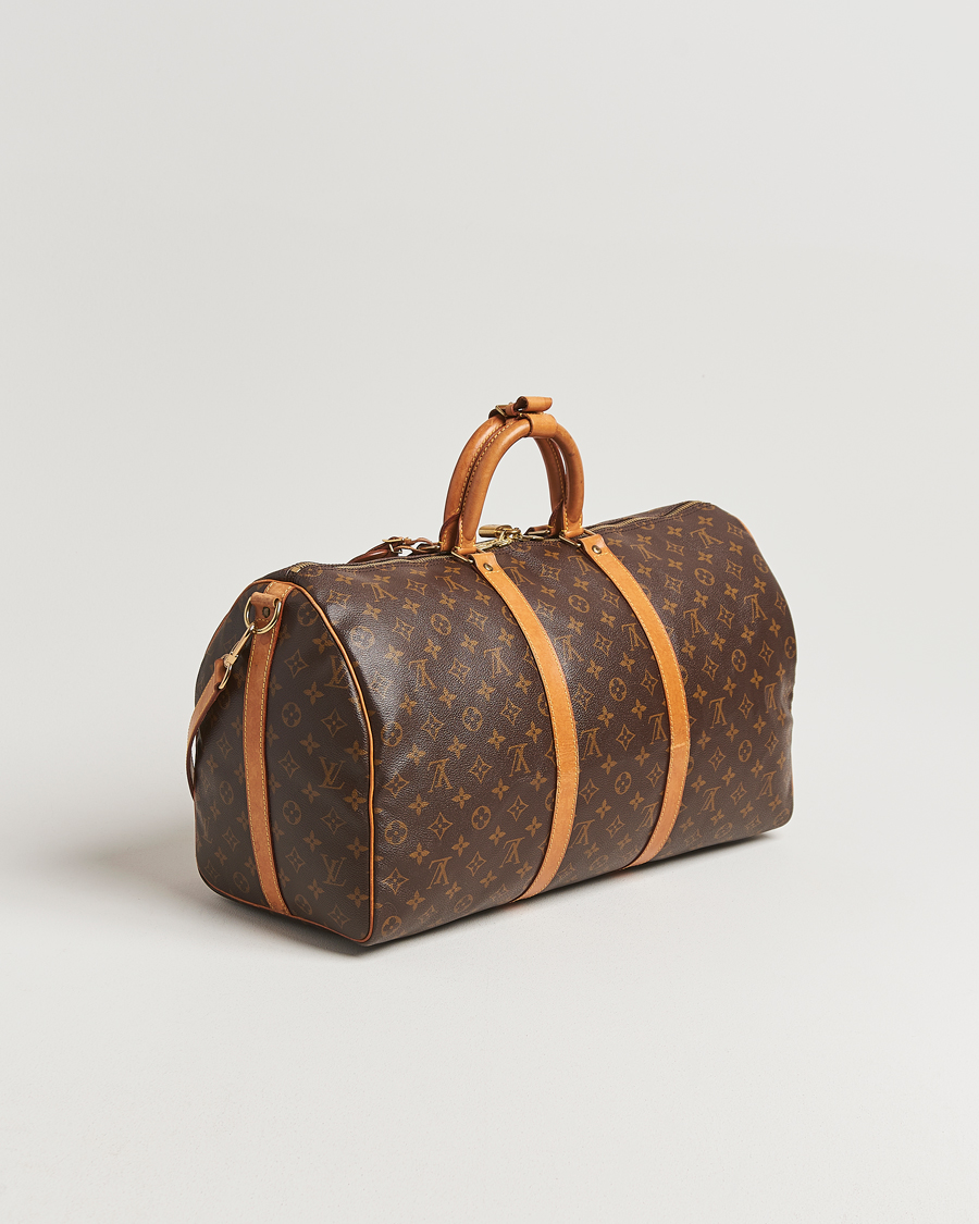 Homme | Louis Vuitton Pre-Owned Keepall Bandoulière 50 Monogram | Louis Vuitton Pre-Owned | Keepall Bandoulière 50 Monogram