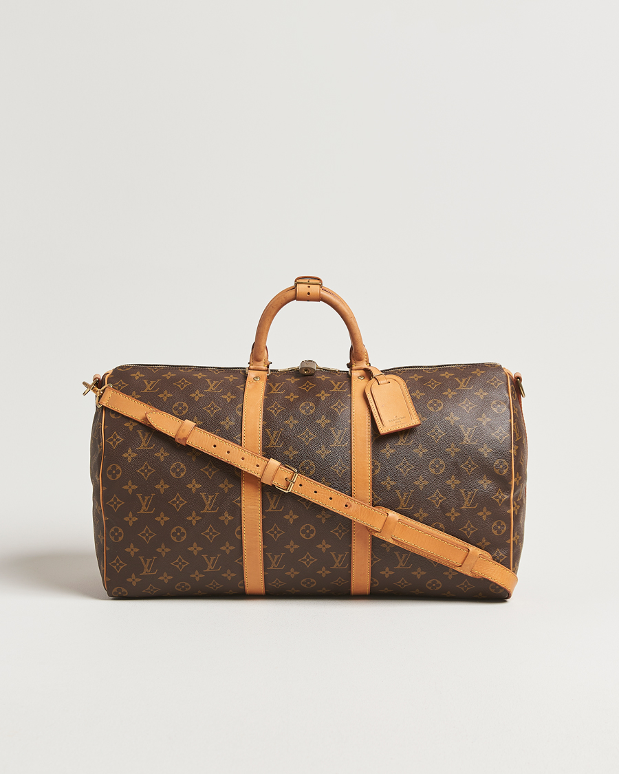 Homme | Louis Vuitton Pre-Owned Keepall Bandoulière 50 Monogram | Louis Vuitton Pre-Owned | Keepall Bandoulière 50 Monogram